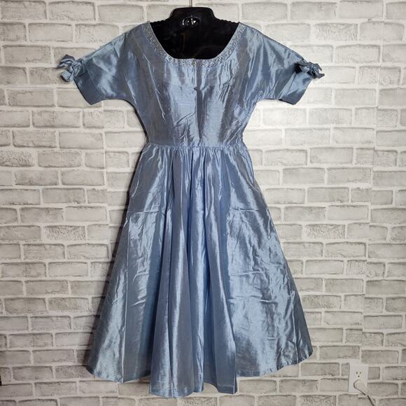 Vintage 40s 50s Handmade Party Dress - Picture 1 of 7